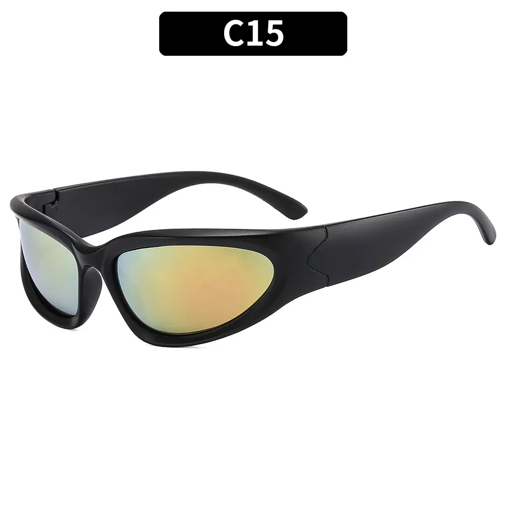 Women's Blue Mirror Sunglasses C11 Black