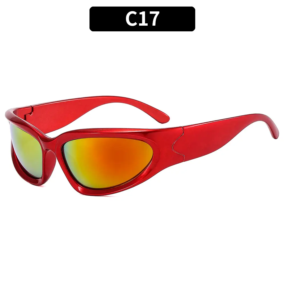 Women's Blue Mirror Sunglasses C11 Black