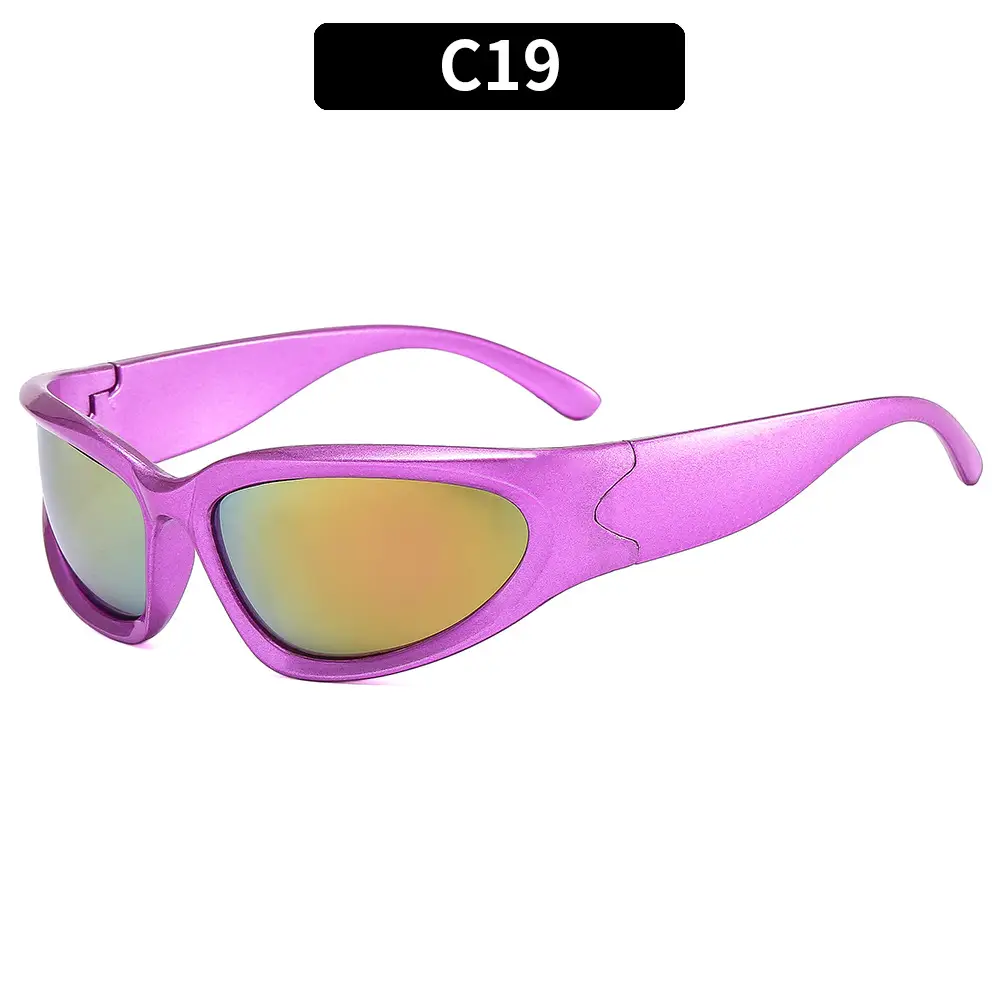 Women's Blue Mirror Sunglasses C11 Black