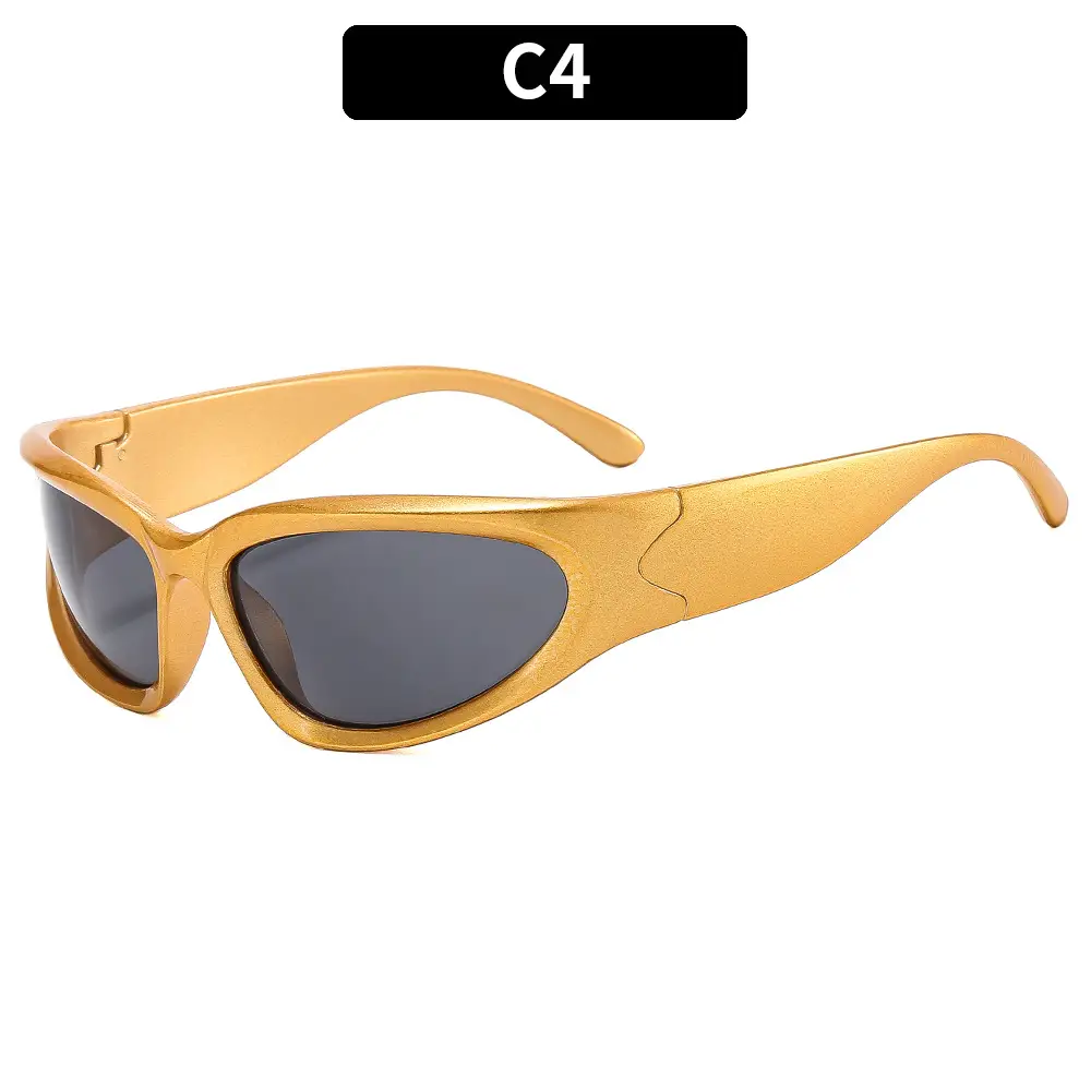 Women's Blue Mirror Sunglasses C11 Black