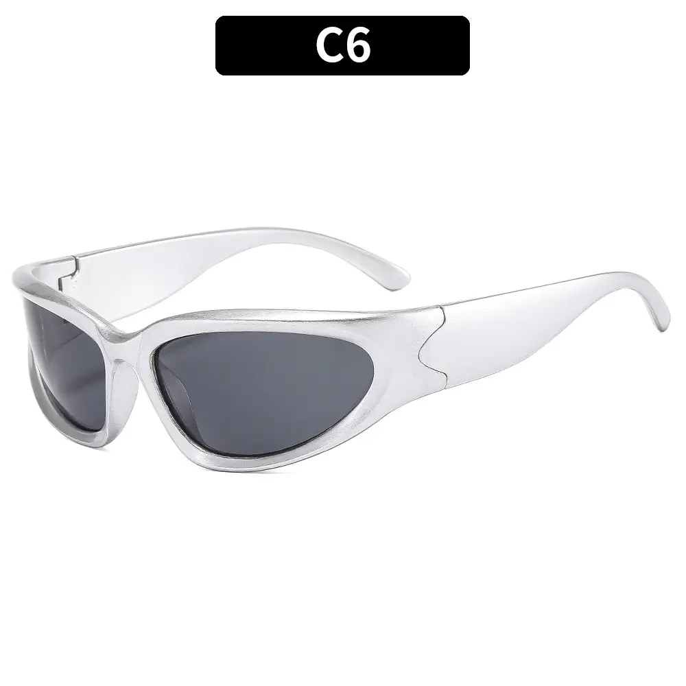 Women's Blue Mirror Sunglasses C11 Black