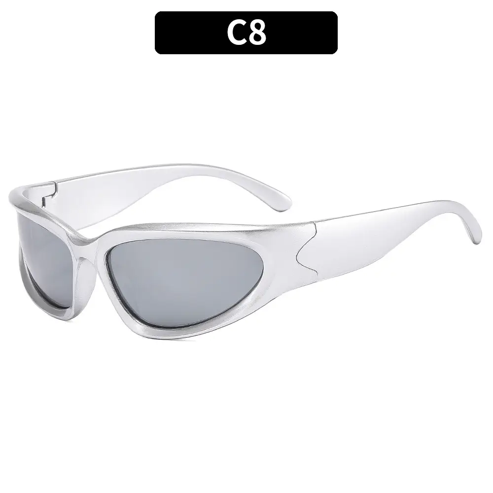 Women's Blue Mirror Sunglasses C11 Black