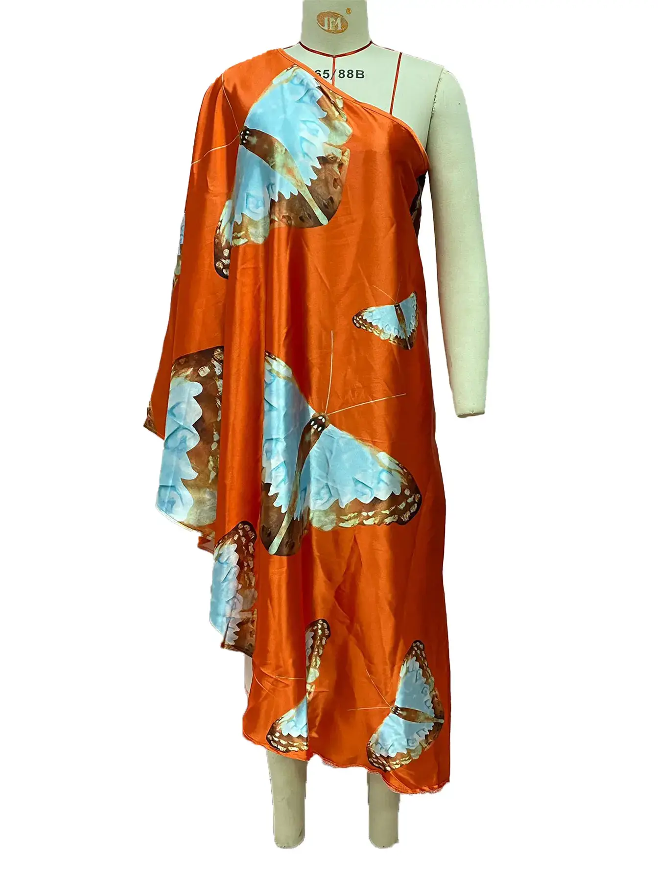 2025 Women's Printed Floral Long Skirt Dress Navy Blue — feature 12