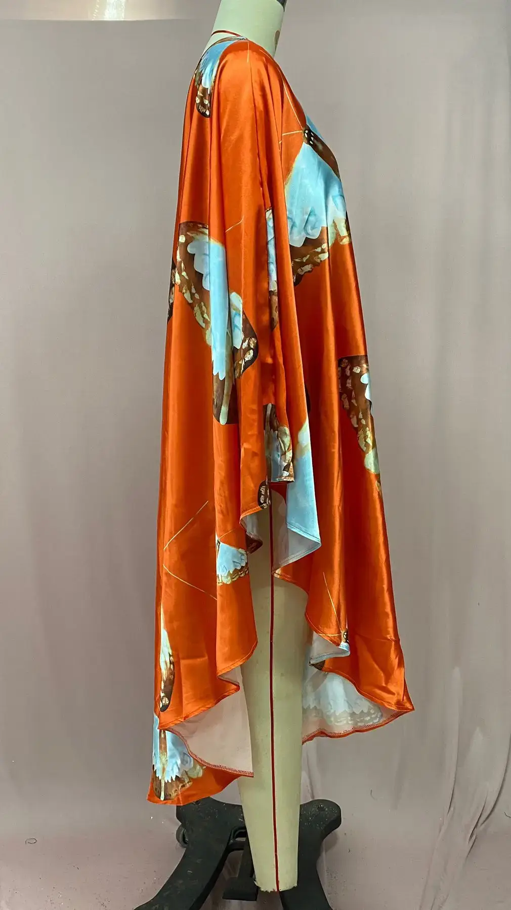 2025 Women's Printed Floral Long Skirt Dress Navy Blue — feature 15