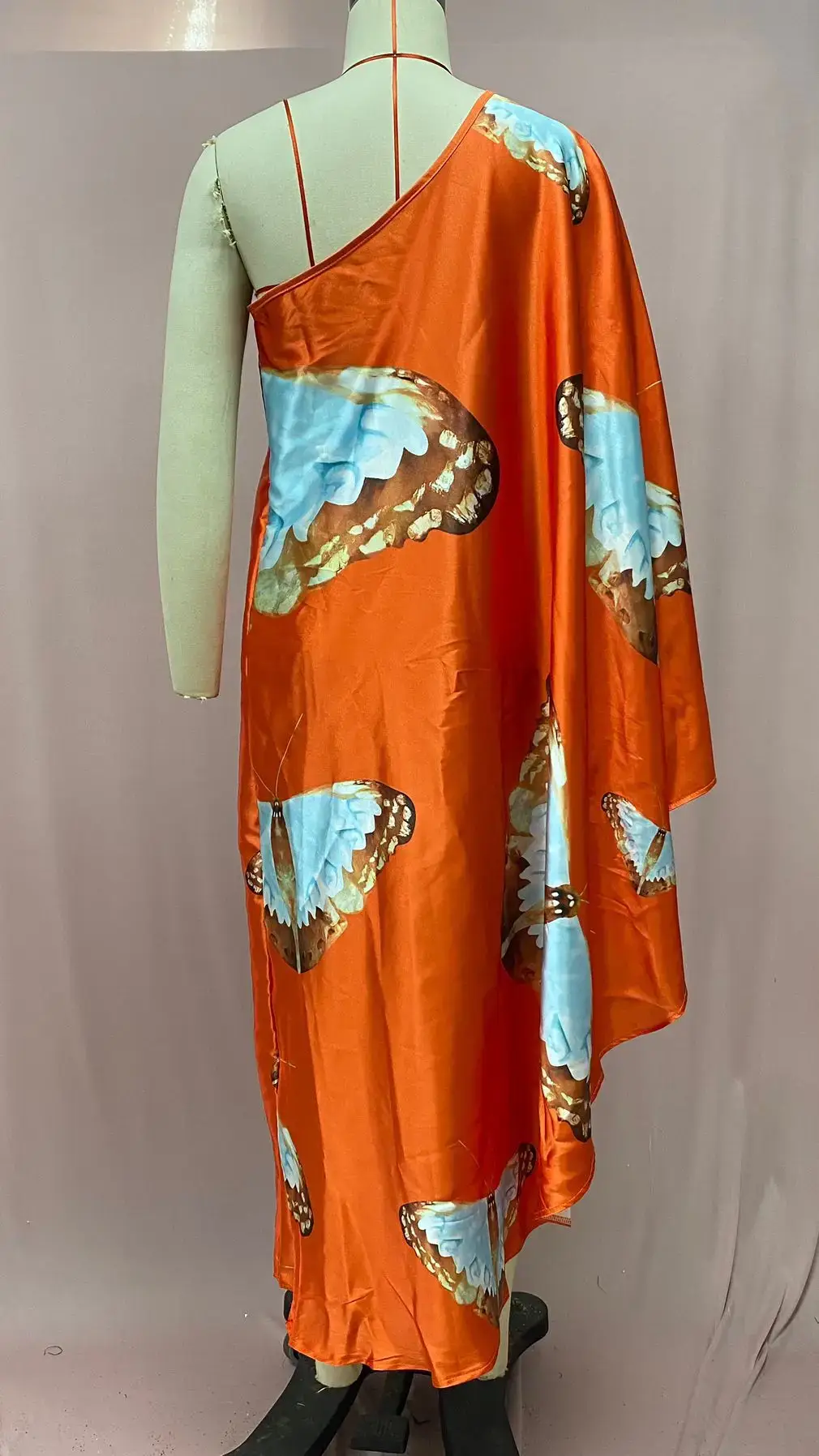 2025 Women's Printed Floral Long Skirt Dress Navy Blue — feature 16