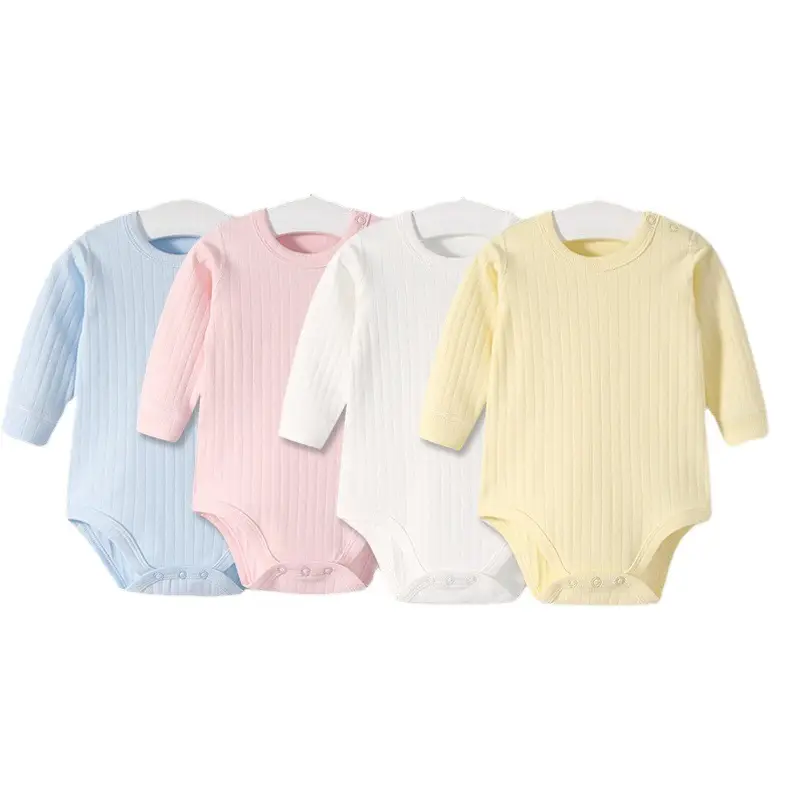 Spring Baby Onesies Set 4 Colors Pure Cotton