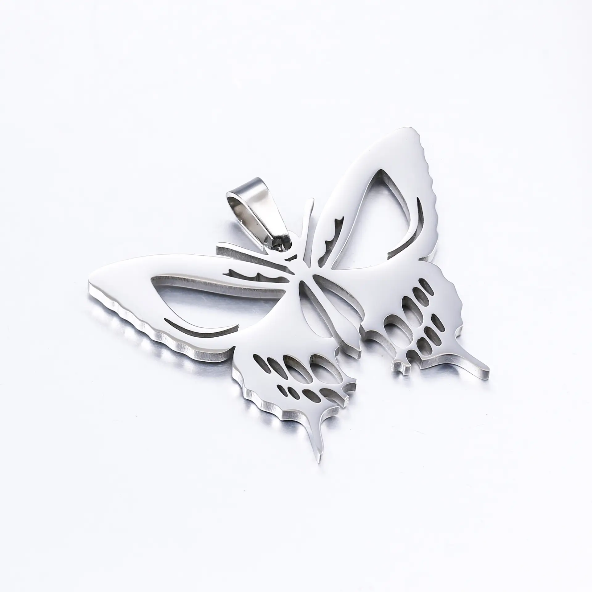 Gold Butterfly Skull Necklace for Girls