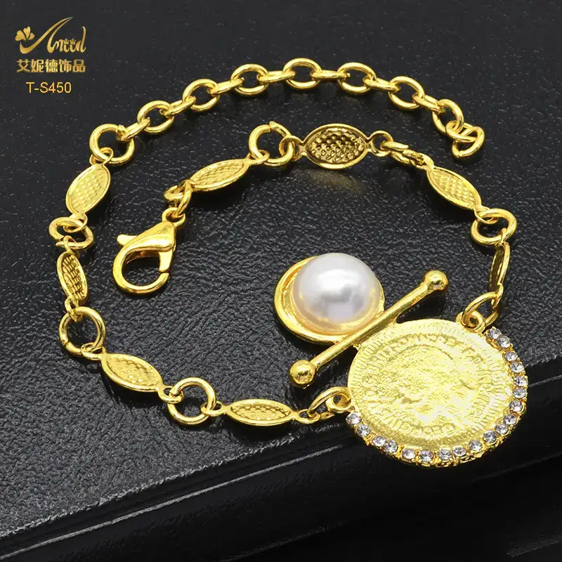 Gold Pearl Pendant Set for Women Wedding Jewelry — feature 4