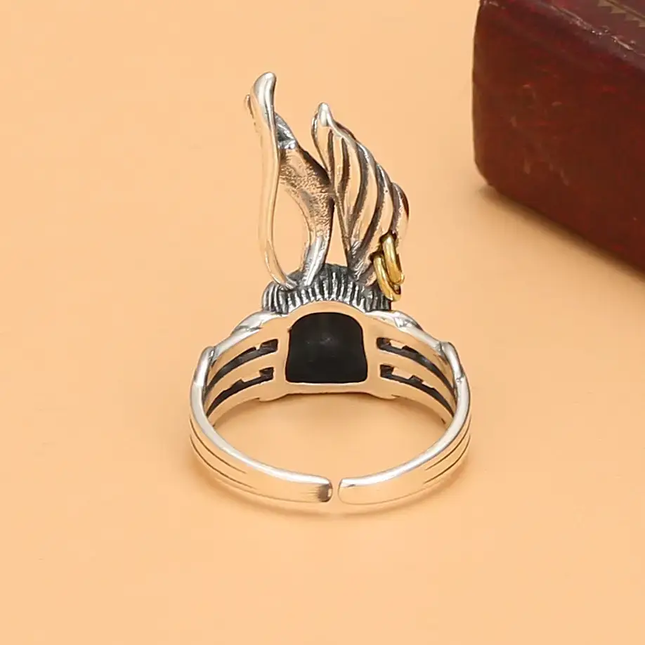 S925 Silver Mechanical Rabbit Ring for Women - Image 4