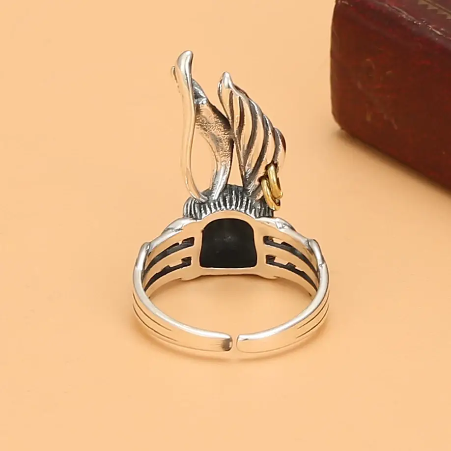 S925 Silver Mechanical Rabbit Ring for Women — feature 3