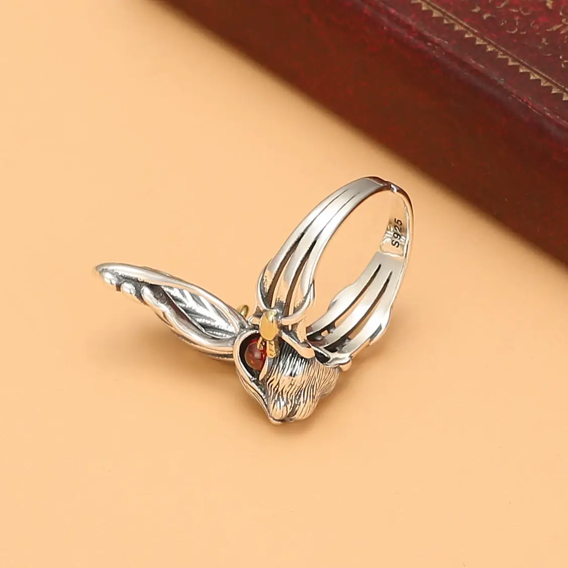 S925 Silver Mechanical Rabbit Ring for Women — feature 5