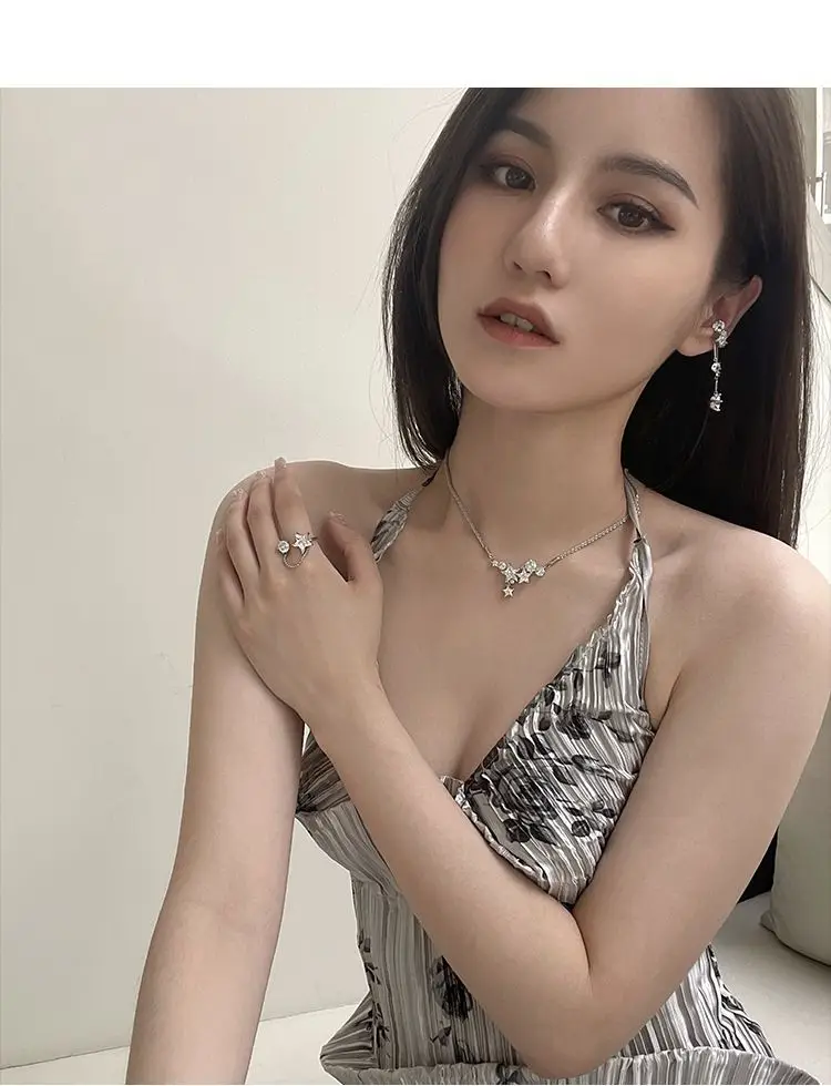 Brilliant Zircon Clavicle Chain for Women — feature 10