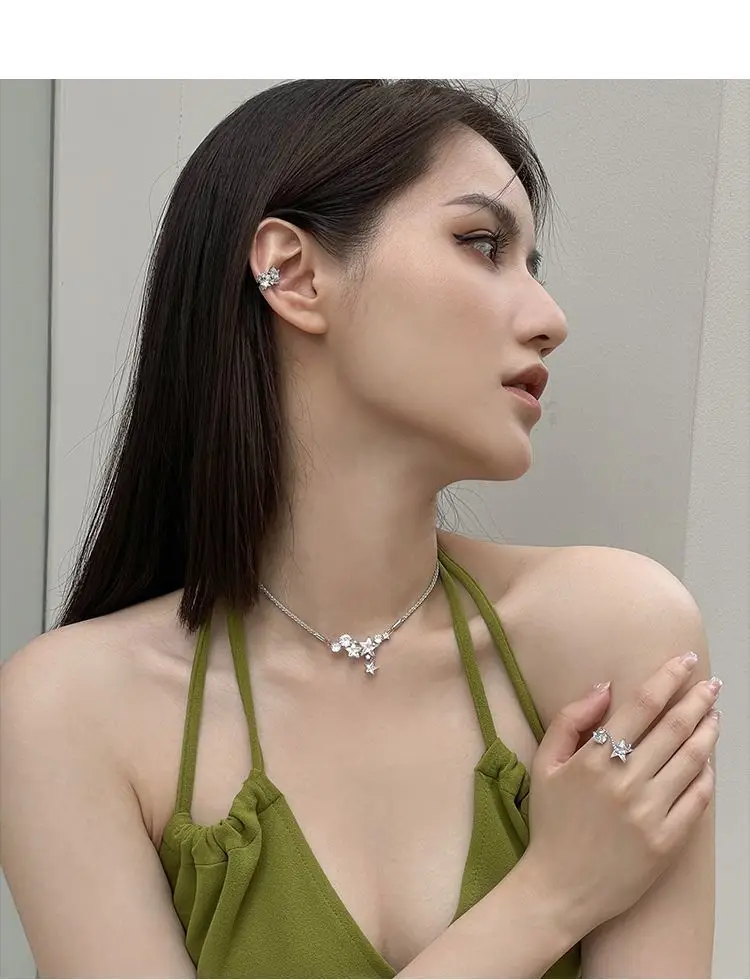 Brilliant Zircon Clavicle Chain for Women — feature 8