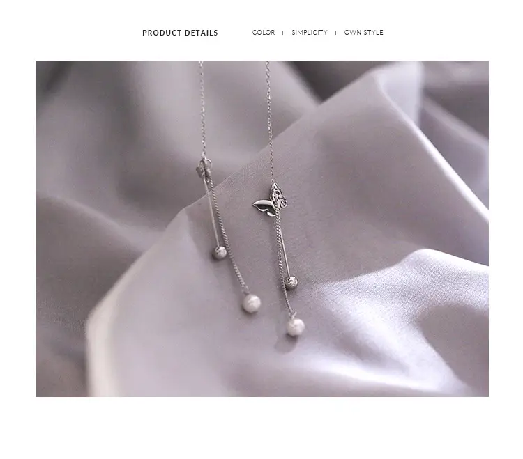 925 Sterling Silver Butterfly Pearl Earrings for Girls — feature 7