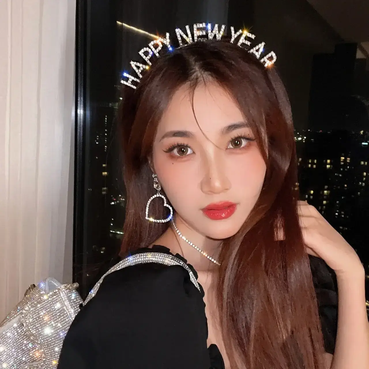 HAPPY NEW YEAR Alloy Crystal Headband for Women - Image 8