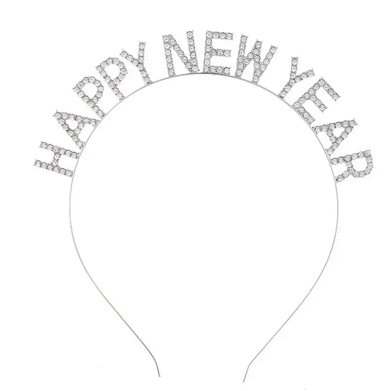 HAPPY NEW YEAR Alloy Crystal Headband for Women — feature 11