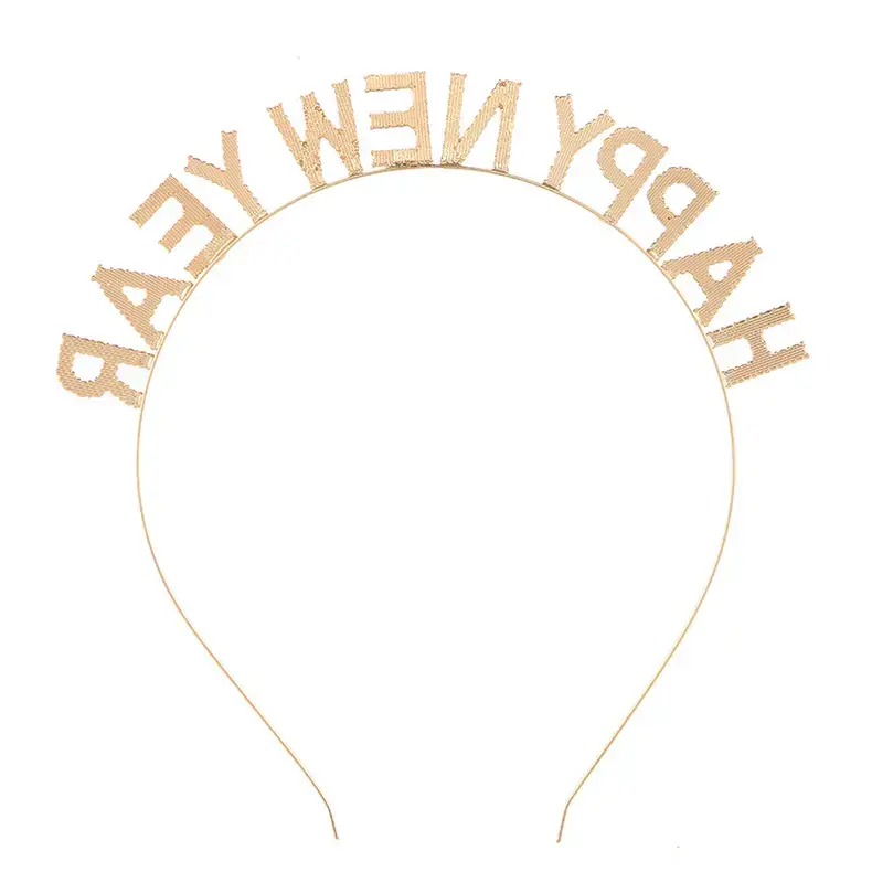 HAPPY NEW YEAR Alloy Crystal Headband for Women — feature 16