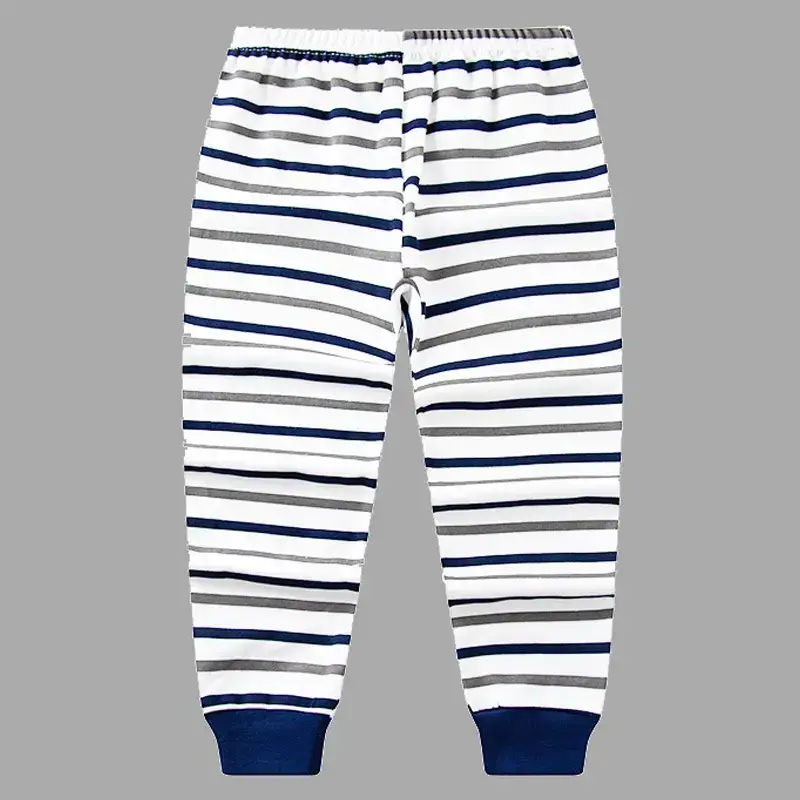 Children's Pink Bear Print Cotton Pajama Pants - Image 11
