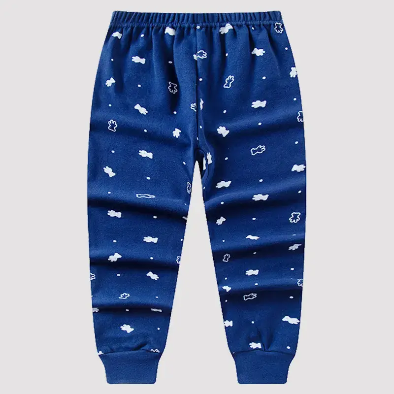 Children's Pink Bear Print Cotton Pajama Pants - Image 12