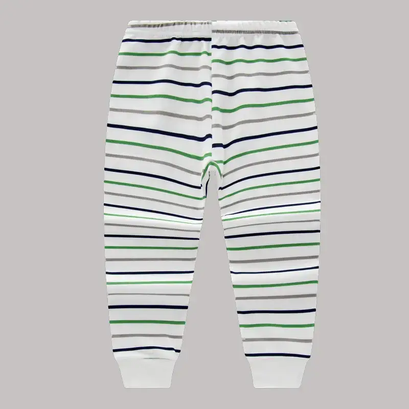 Children's Pink Bear Print Cotton Pajama Pants - Image 14