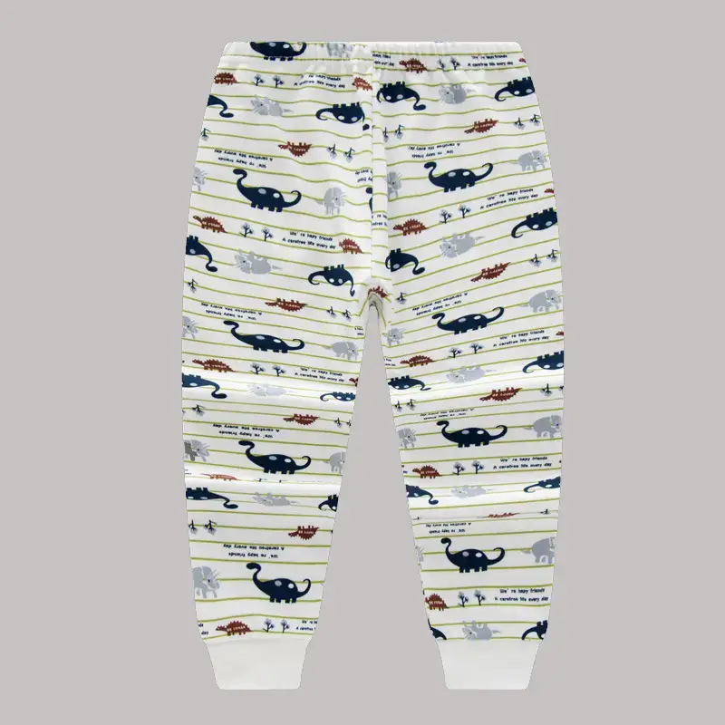 Children's Pink Bear Print Cotton Pajama Pants - Image 15