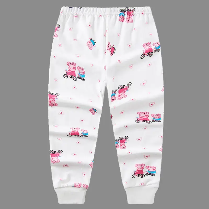 Children's Pink Bear Print Cotton Pajama Pants - Image 20
