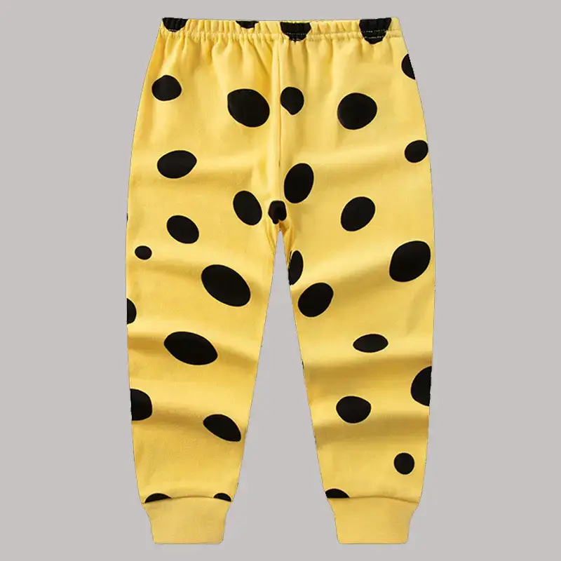 Children's Pink Bear Print Cotton Pajama Pants - Image 6