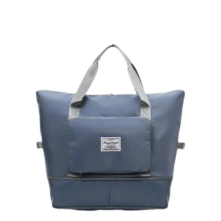 Foldable Travel Bag Green Large Capacity Fitness Satchel - Image 5