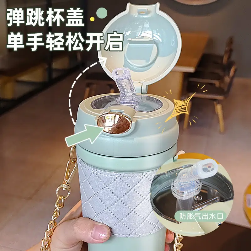 Pink Stainless Steel Thermos Cup for Girls - Image 8