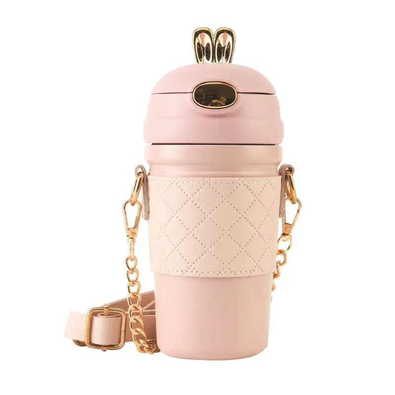 Pink Stainless Steel Thermos Cup for Girls - Image 10