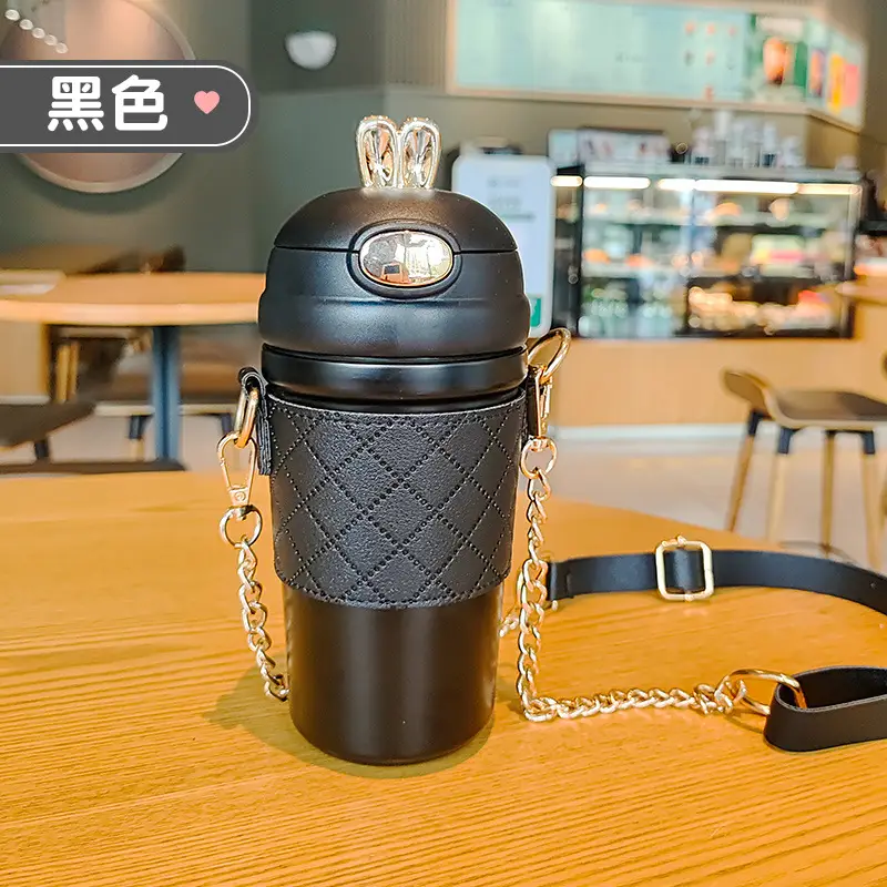 Pink Stainless Steel Thermos Cup for Girls - Image 2