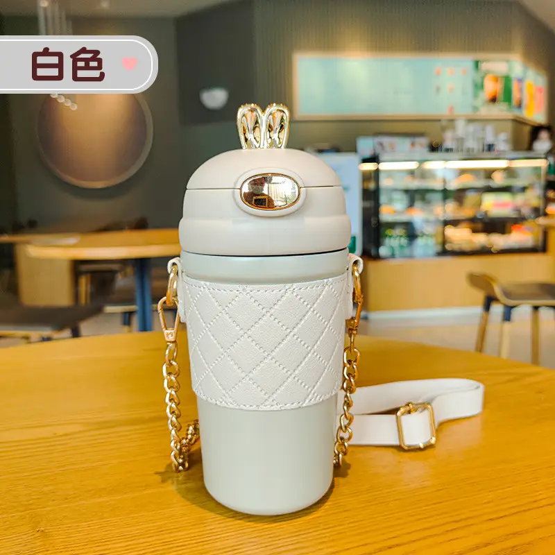 Pink Stainless Steel Thermos Cup for Girls - Image 3