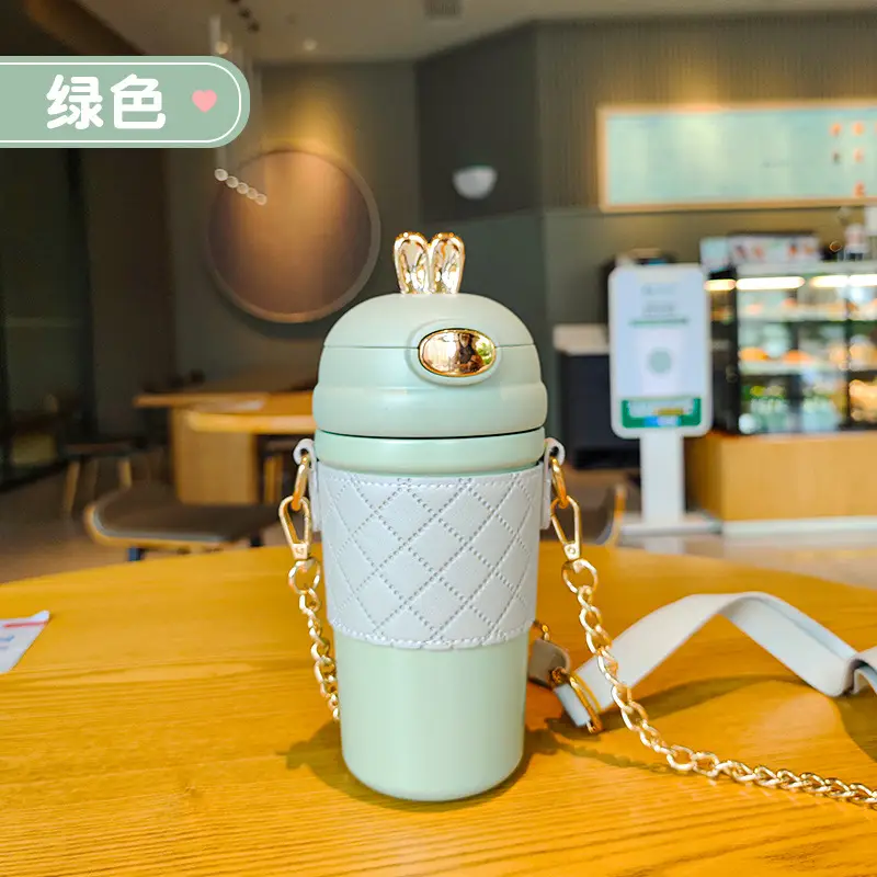 Pink Stainless Steel Thermos Cup for Girls - Image 5