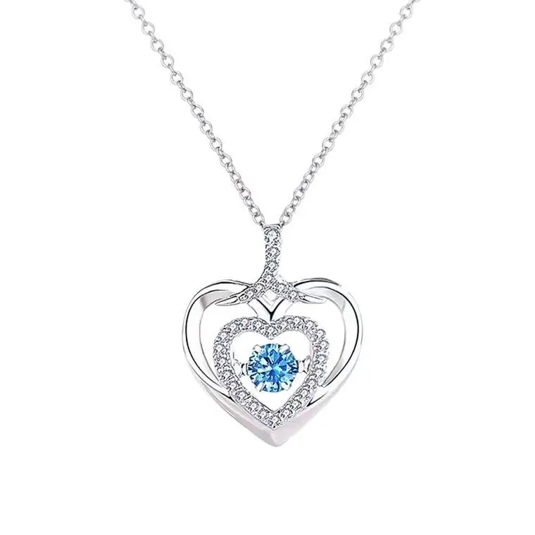 Sweetheart Heart Pendant Necklace for Women Tanabata Valentine Gift - Image 8