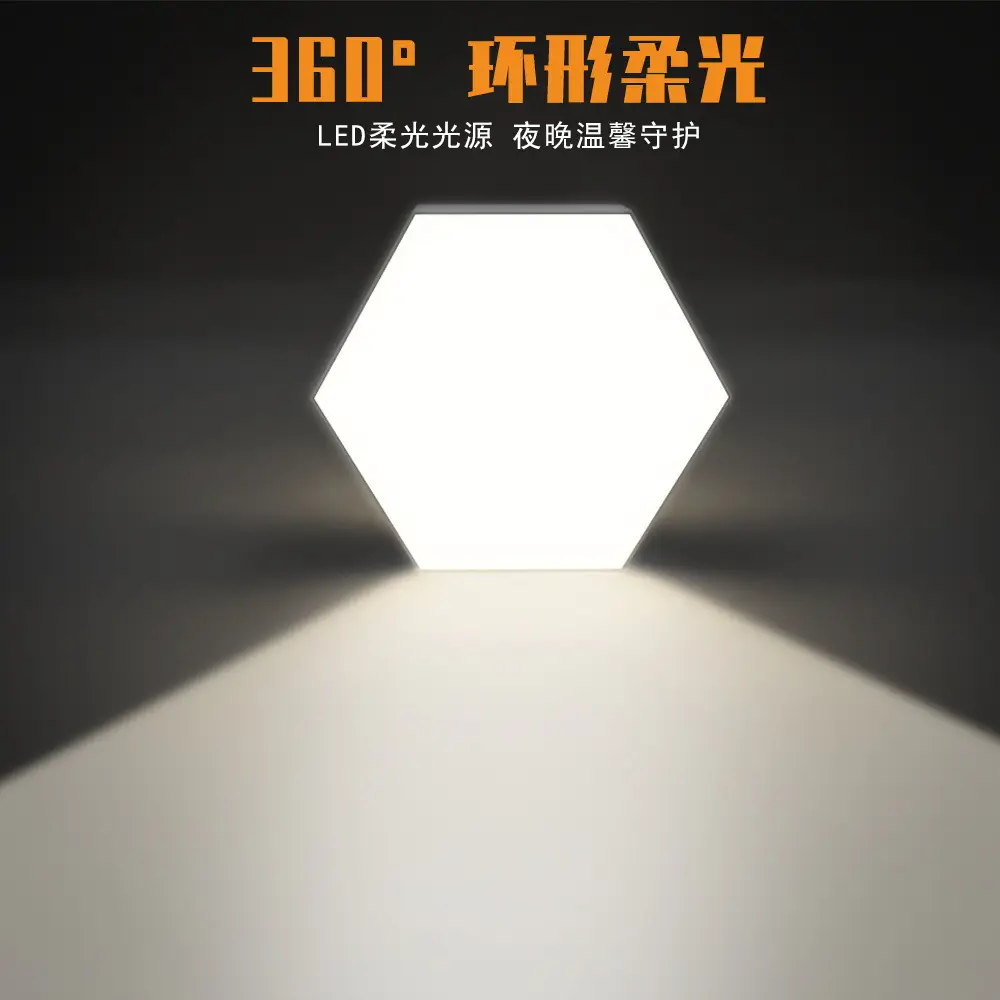 Hexagonal Touch Sensor Night Light Lamp - Image 4