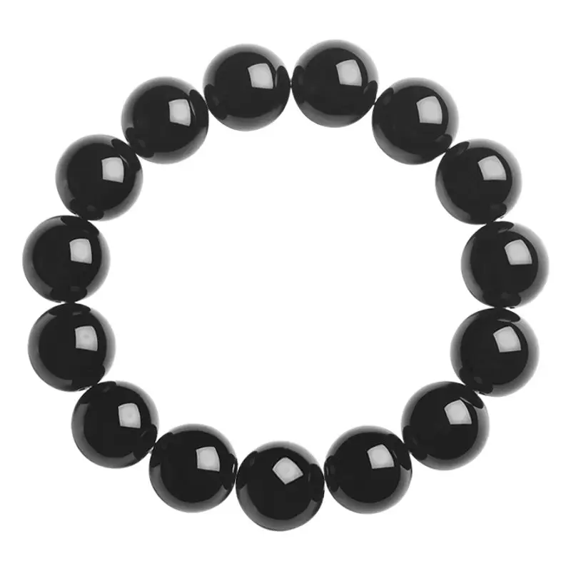 Natural Obsidian Bracelet 6-18mm Unisex Gift