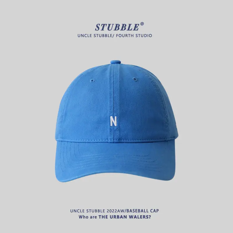 Men's Blue Embroidered Baseball Cap with N Logo - Image 4