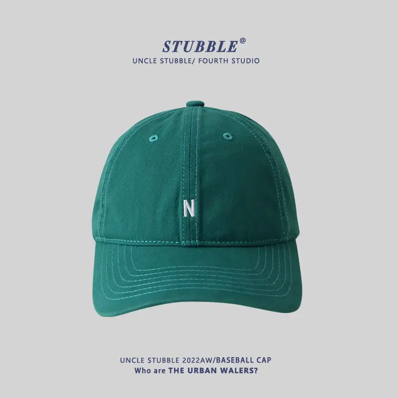Men's Blue Embroidered Baseball Cap with N Logo - Image 5