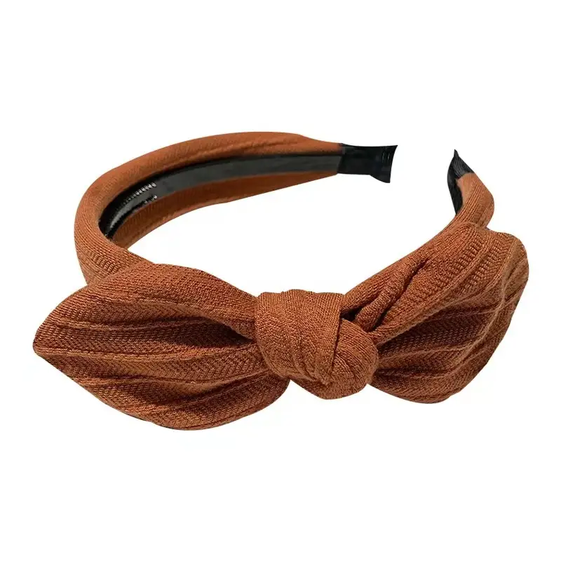 Korean Bow Headband with Wide Bristle for Women - Image 6