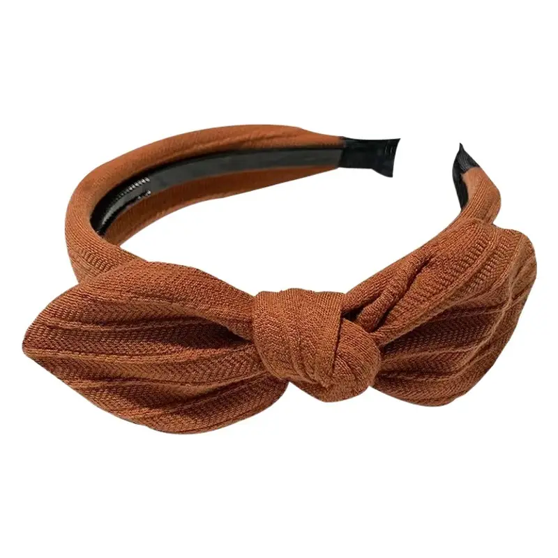Korean Bow Headband with Wide Bristle for Women