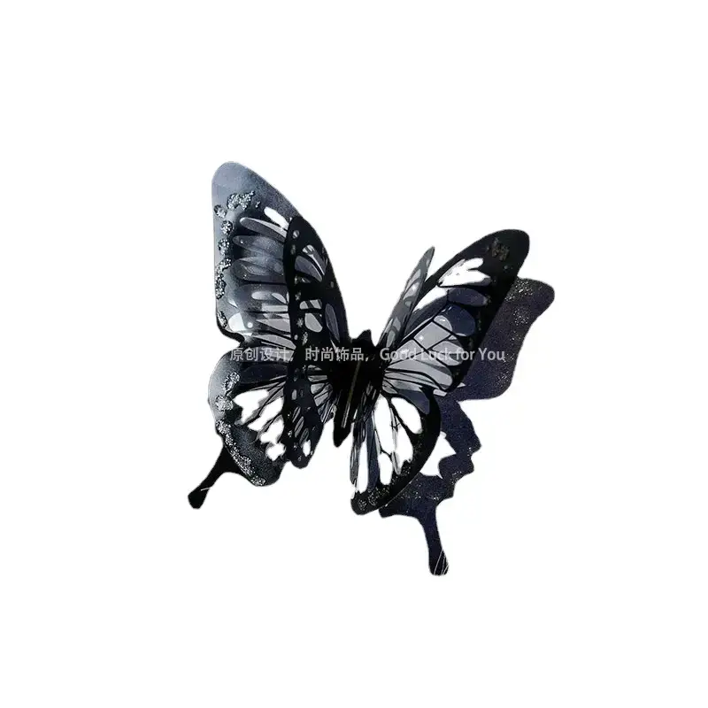 White Butterfly Ring with Red Stones Adjustable Multi Layer - Image 19