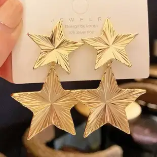 Golden Pleated Earrings for Women Vintage Style — feature 12