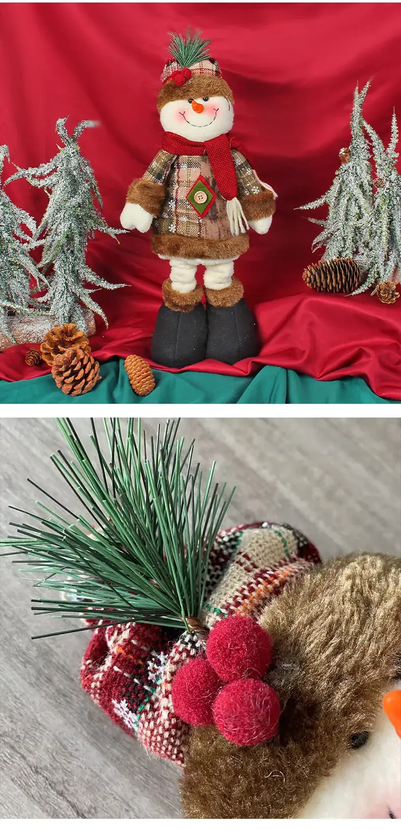 Cangyan Cross-border Christmas Snowman Doll 239g — feature 3