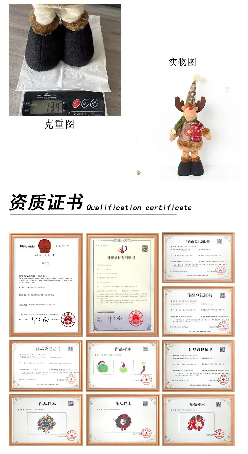 Cangyan Cross-border Christmas Snowman Doll 239g — feature 5