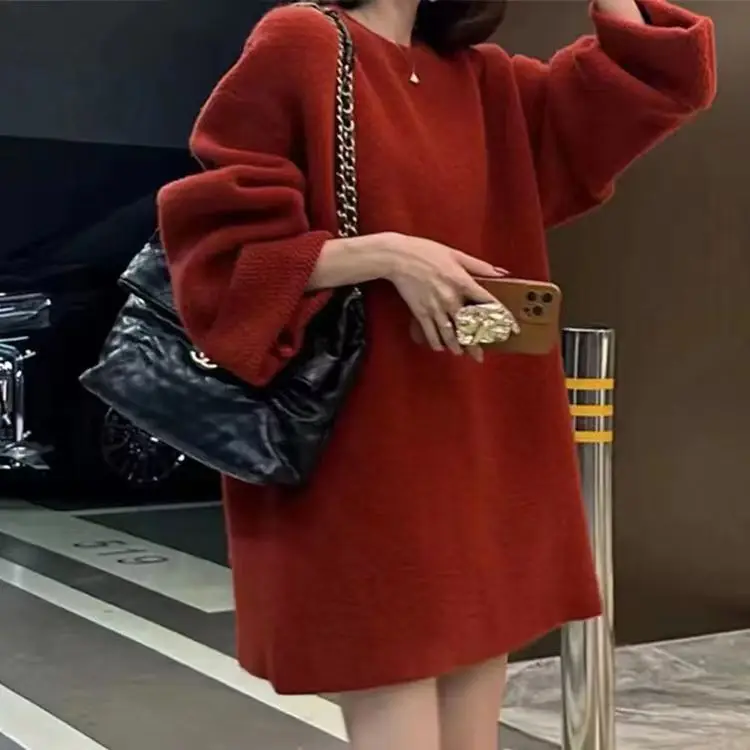 Women's V-Neck Cable Knit Pullover Sweater White — feature 19