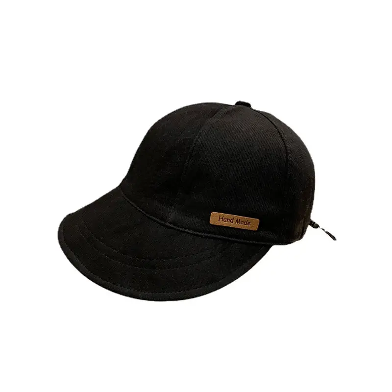 Black Adjustable Fisherman Cap for Kids Wide Brim - Image 7