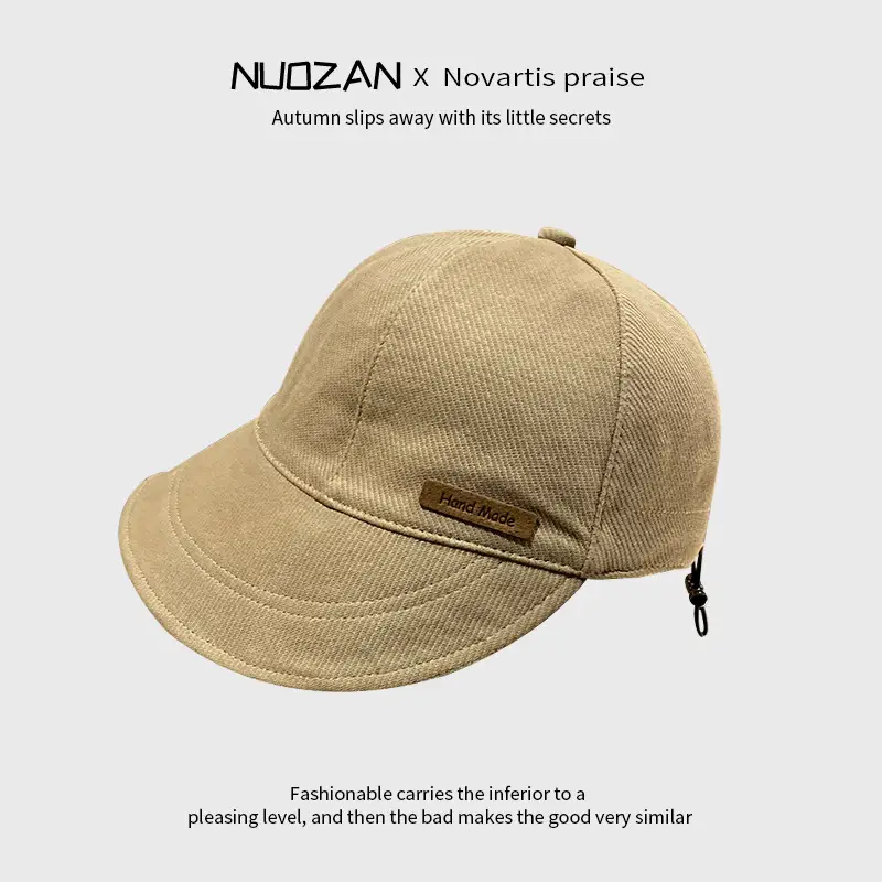 Black Adjustable Fisherman Cap for Kids Wide Brim - Image 2