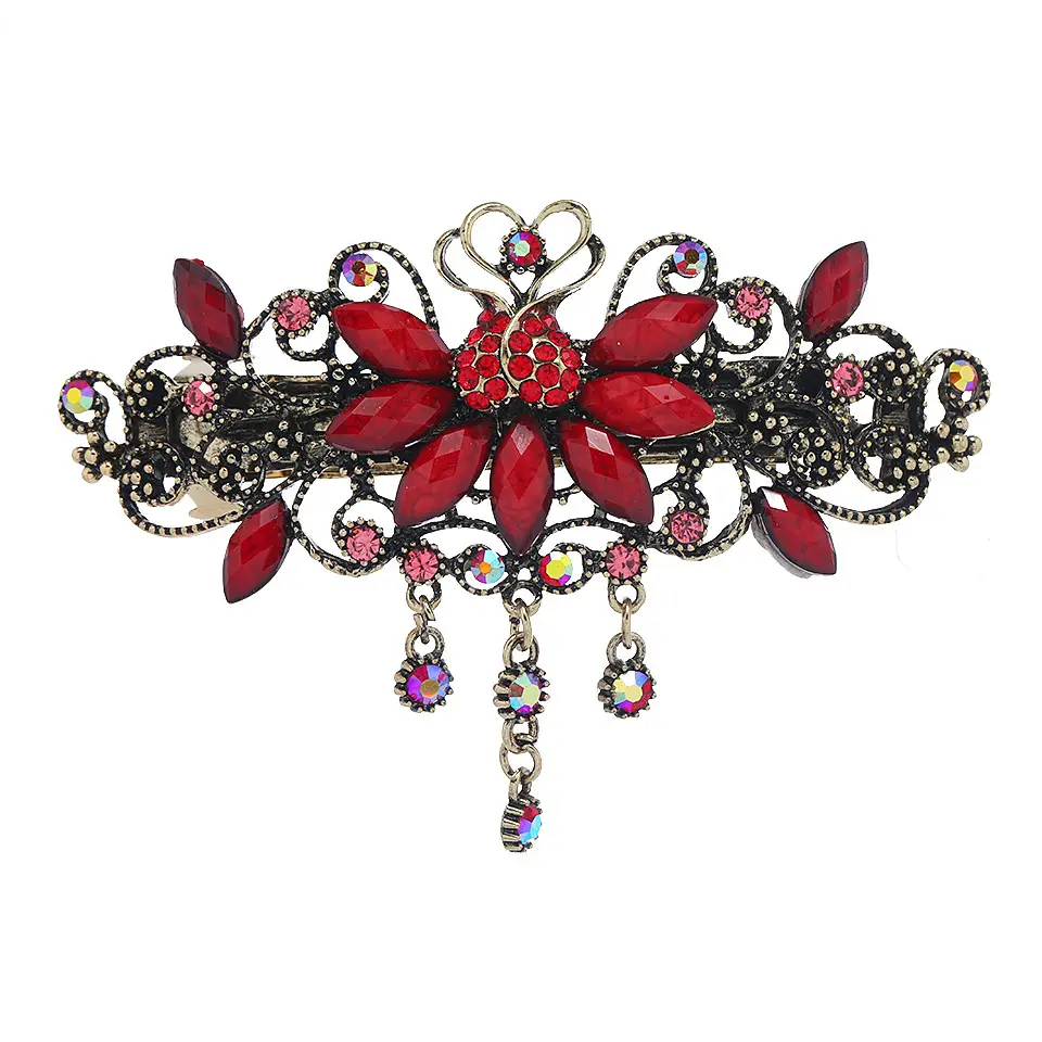 Retro Rhinestone Hair Clip for Women - Image 10