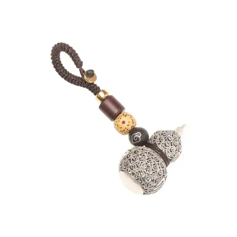 999 Foot Silver Gourd Pendant for Men Women Birthday Gift - Image 5