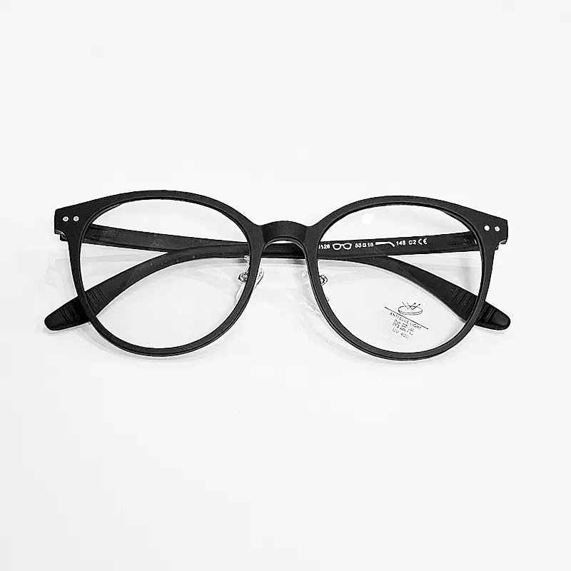 Men Women K-Style Mirror Round Glasses Olive Green - Image 11